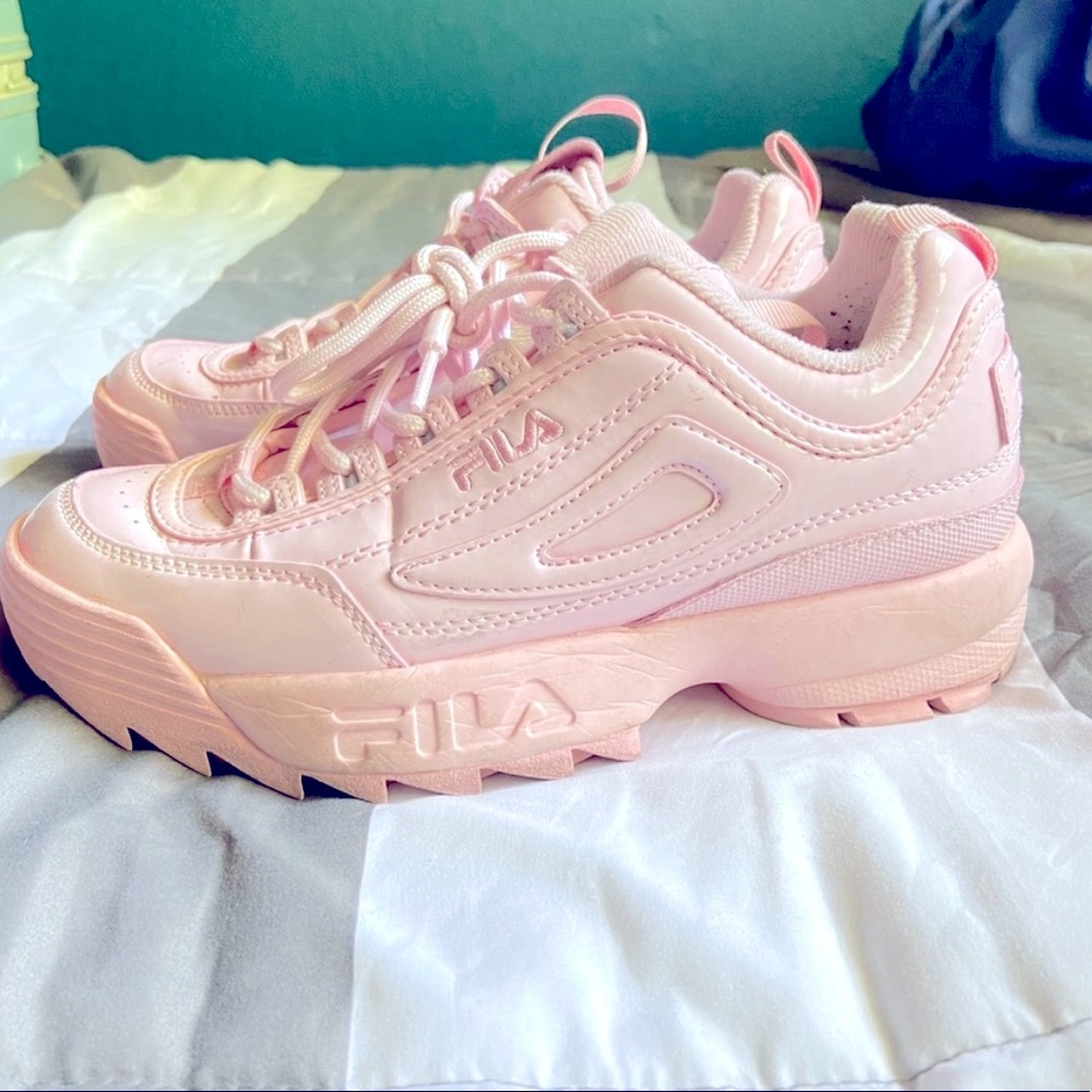 Pink Fila shoes